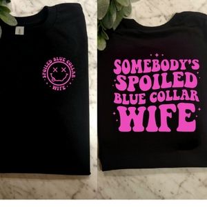 Spoiled blue collar wife shirt cute popular trending retro